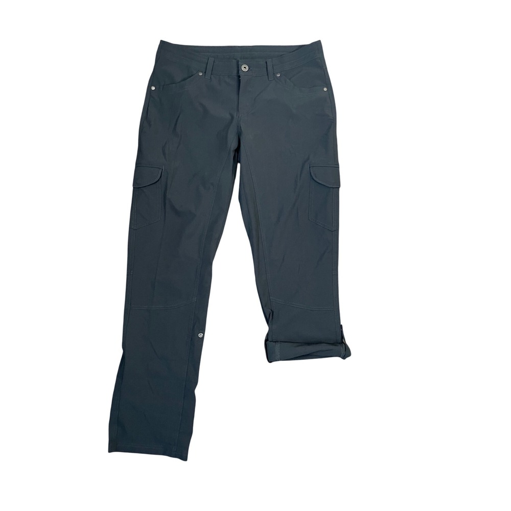 KUHL Splash Roll-Up Cargo Pants Charcoal Gray Womens 10 Short‎ Hiking Outdoor